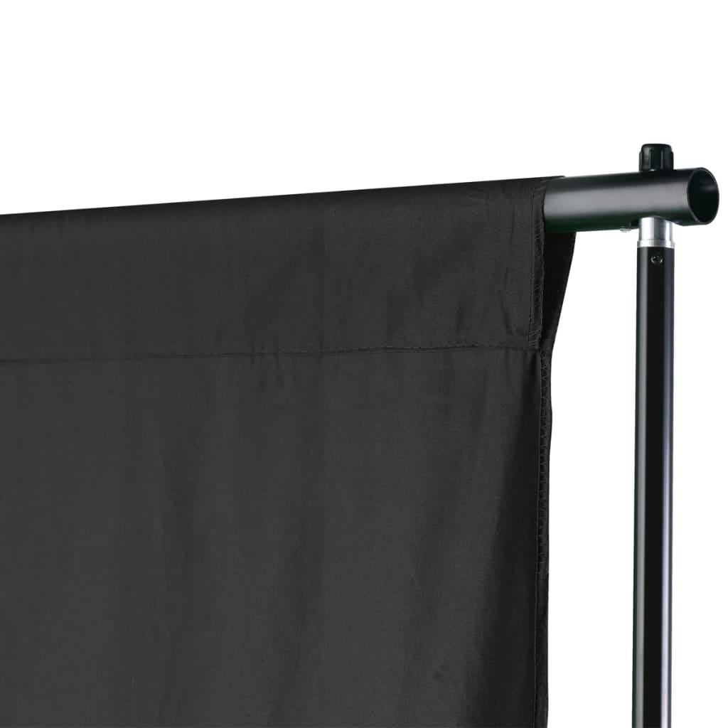 Photo Backdrop Support System 600x300 cm Black