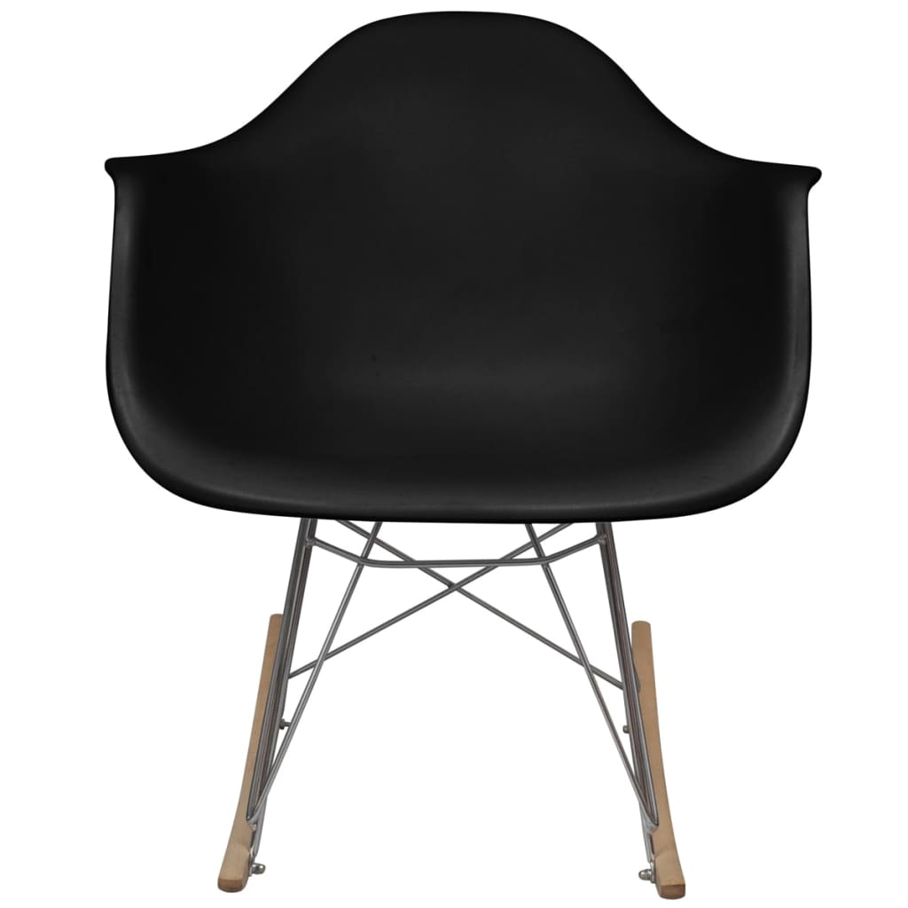 Rocking Chair Black Plastic