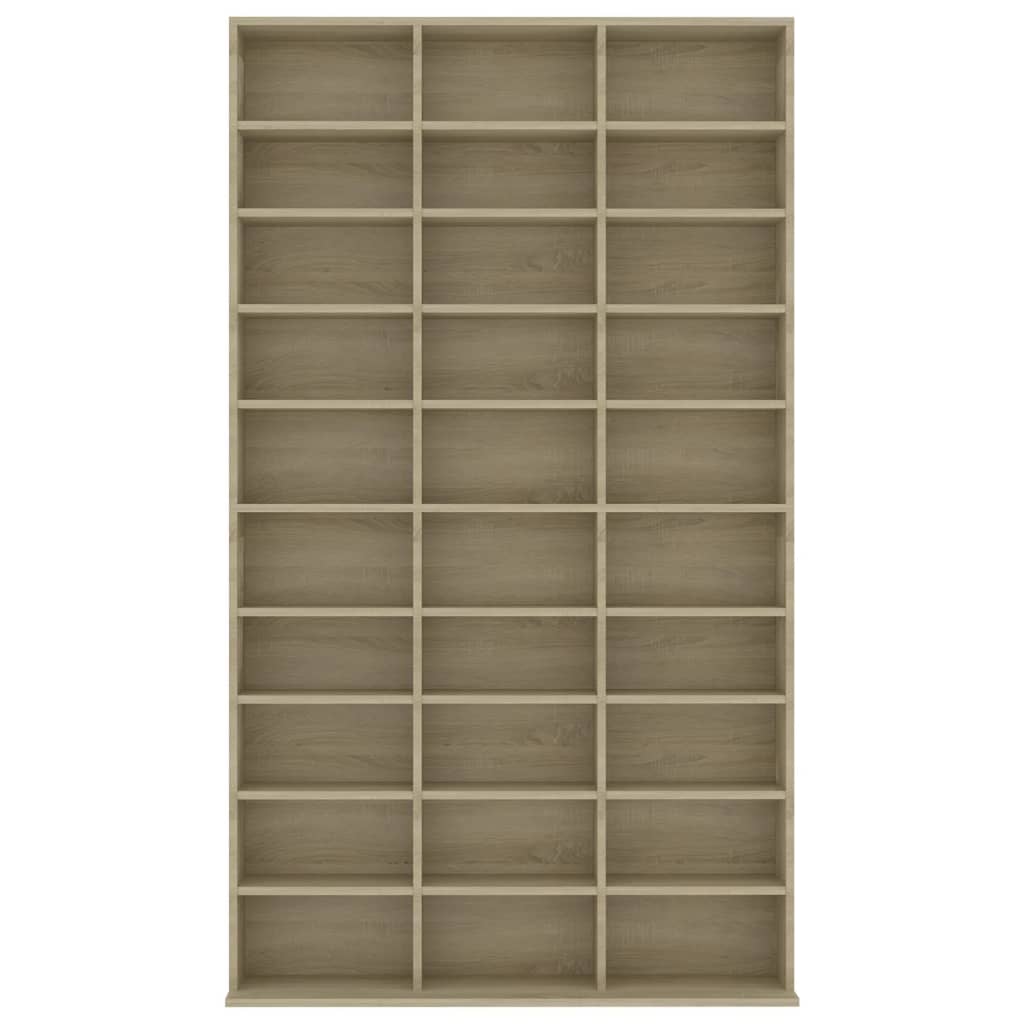 CD Cabinet Sonoma Oak 102x16x177.5 cm Engineered Wood