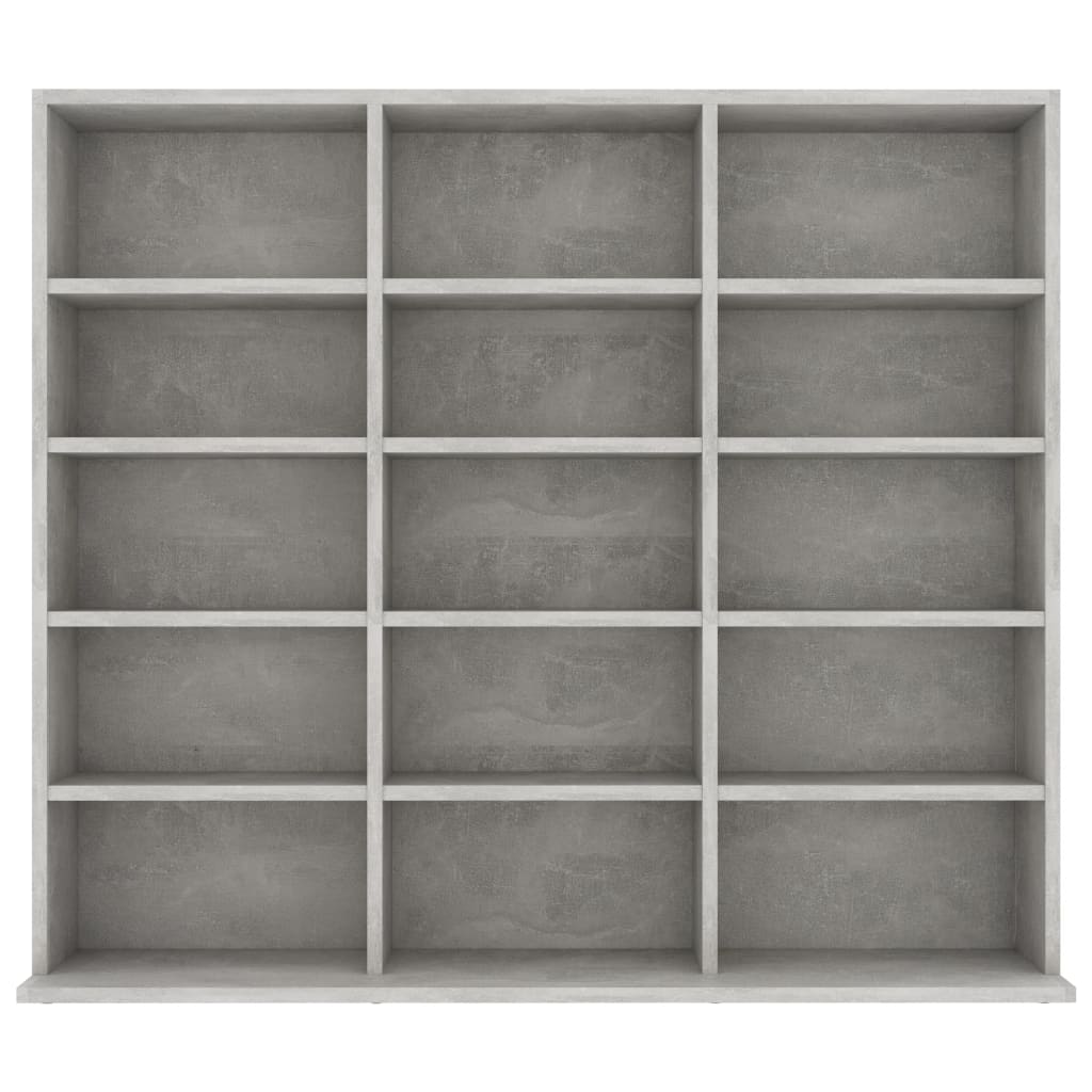 CD Cabinet Concrete Grey 102x23x89.5 cm Engineered Wood