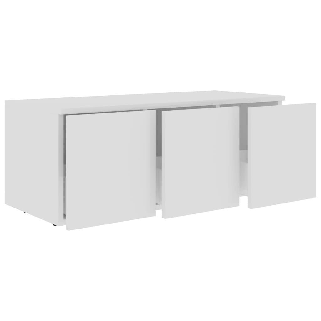 TV Cabinet White 80x34x30 cm Engineered Wood