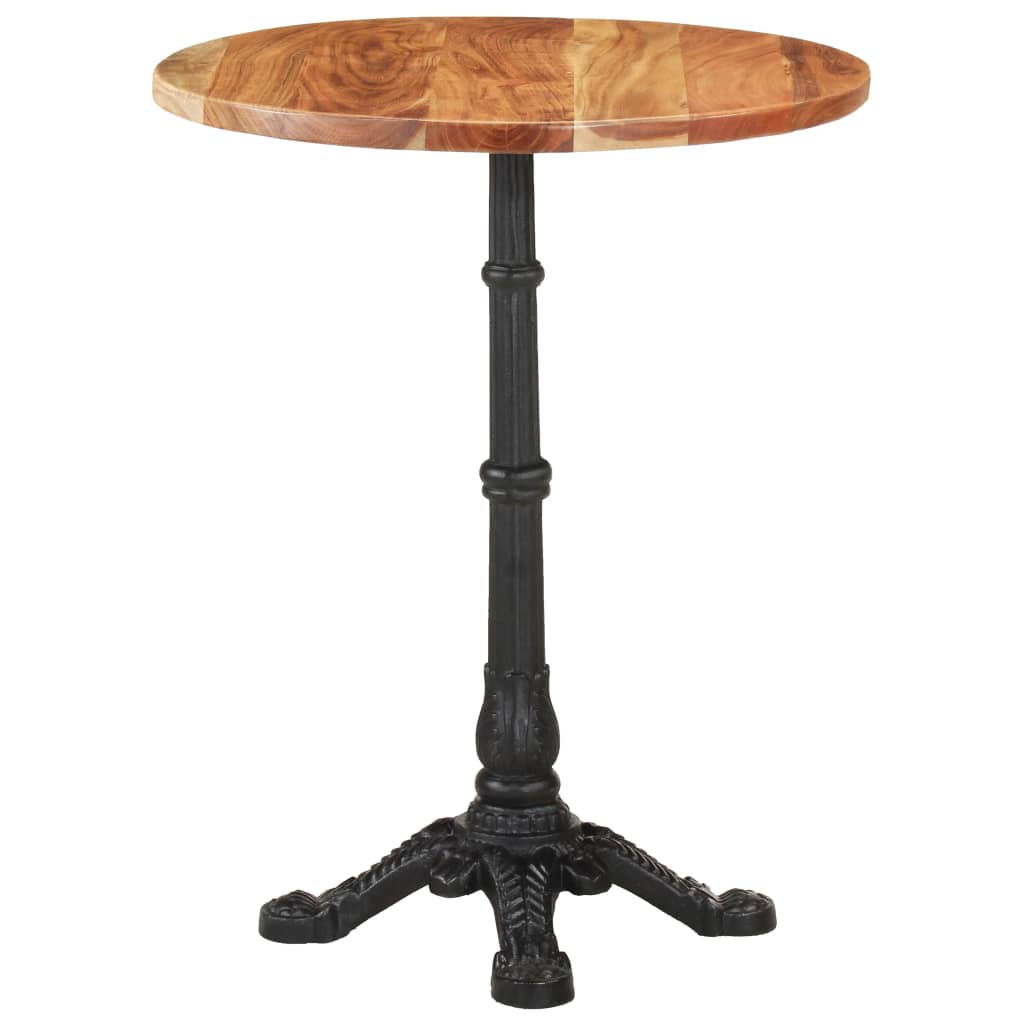 Bistro Table Ø60x76 cm Solid Acacia Wood