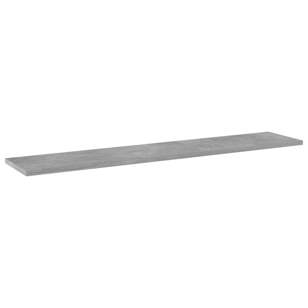 Bookshelf Boards 4 pcs Concrete Grey 100x20x1.5 cm Engineered Wood