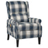 Massage Reclining Chair Blue Fabric
