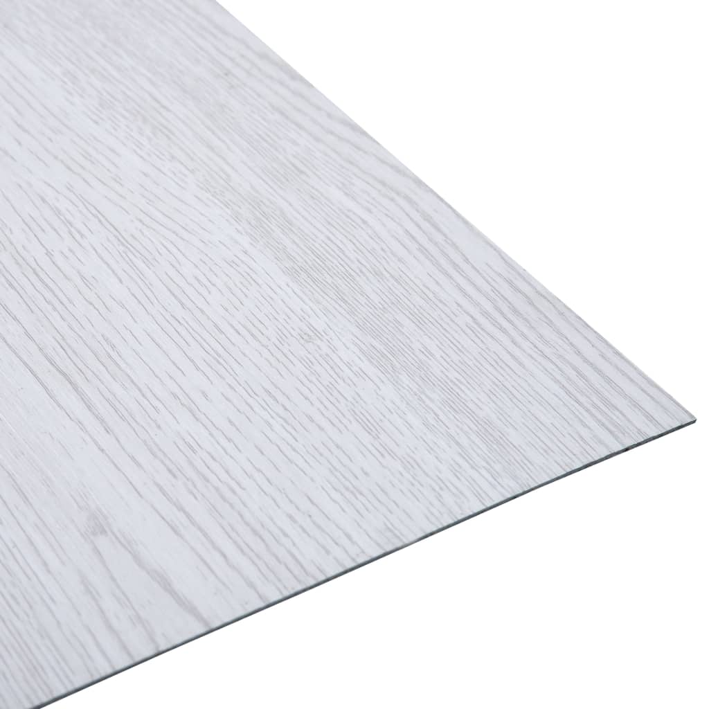 Self-adhesive Flooring Planks 20 pcs PVC 1.86 m² White