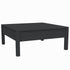 3 Piece Garden Lounge Set with Cushions Black Solid Pinewood