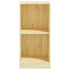 Side Cabinet 35.5x33.5x76 cm Solid Pinewood