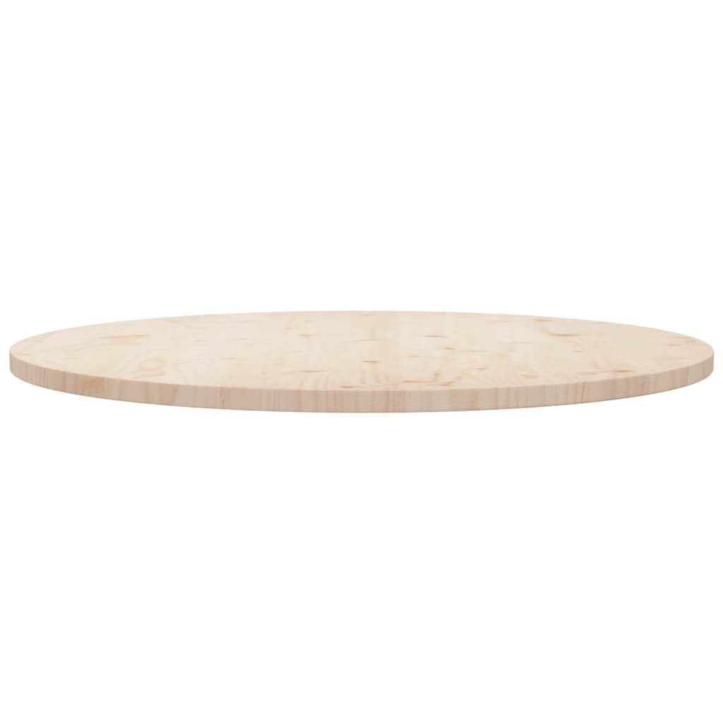 Table Top Ø90x2.5 cm Solid Wood Pine