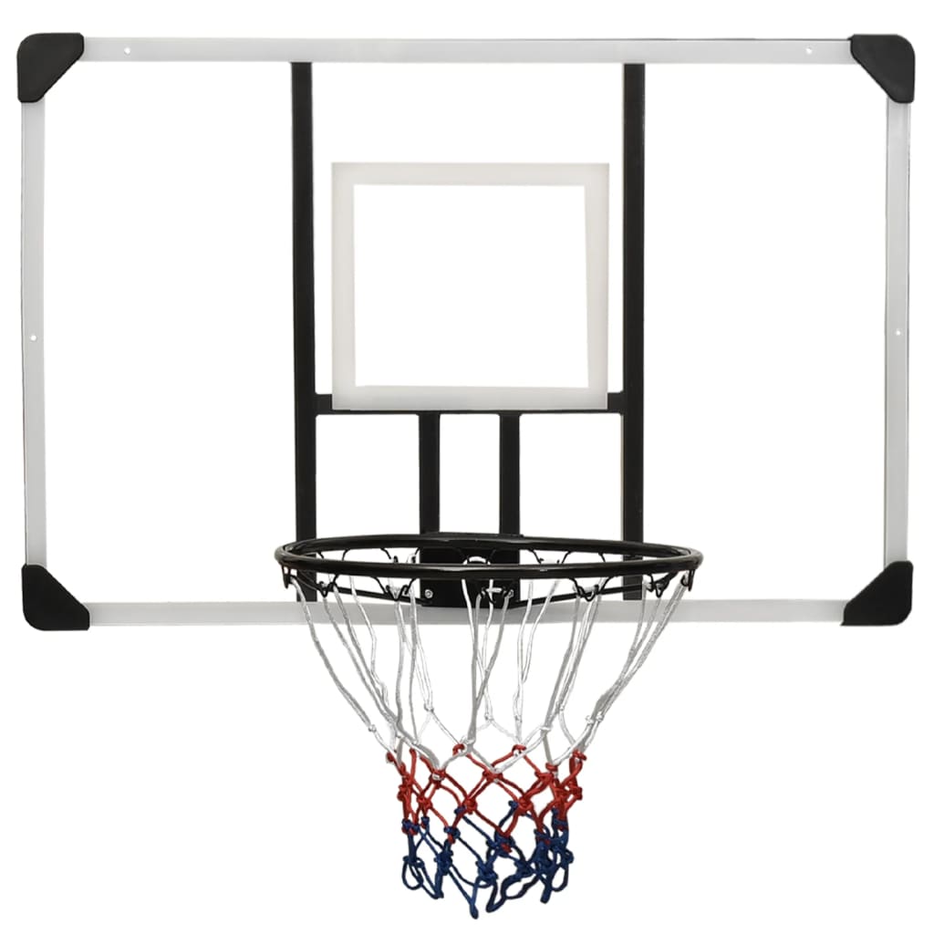 Basketball Backboard Transparent 106x69x3 cm Polycarbonate