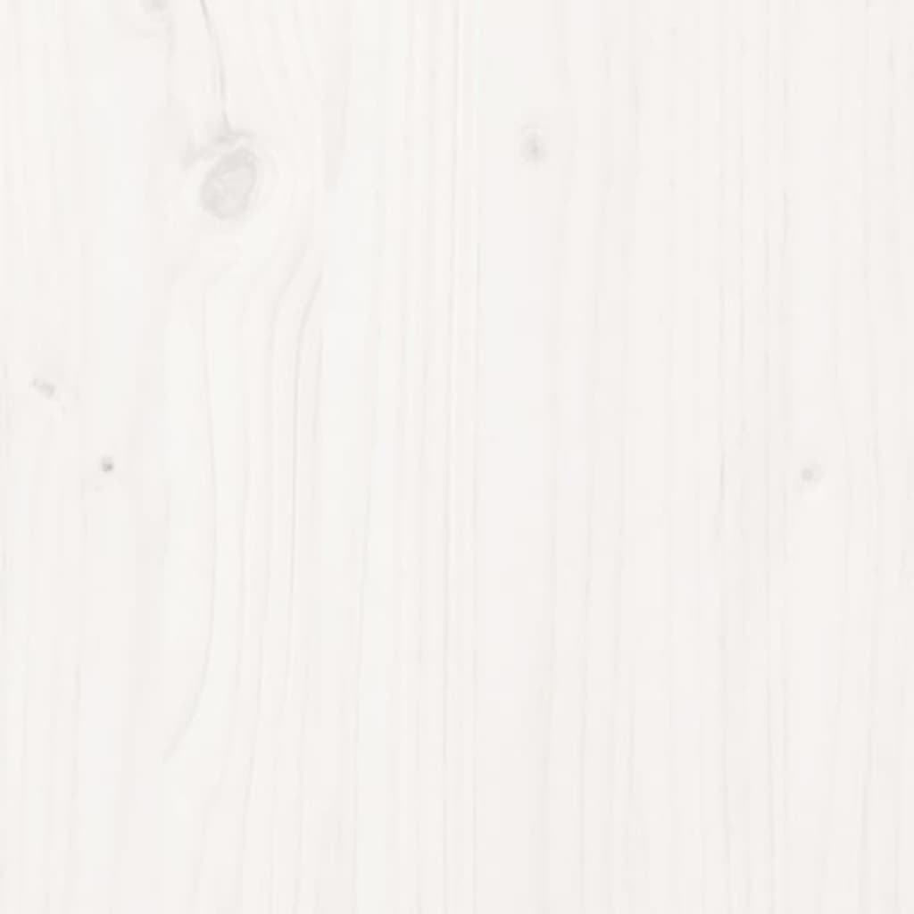 Headboard White 180x3x80 cm Solid Wood Pine