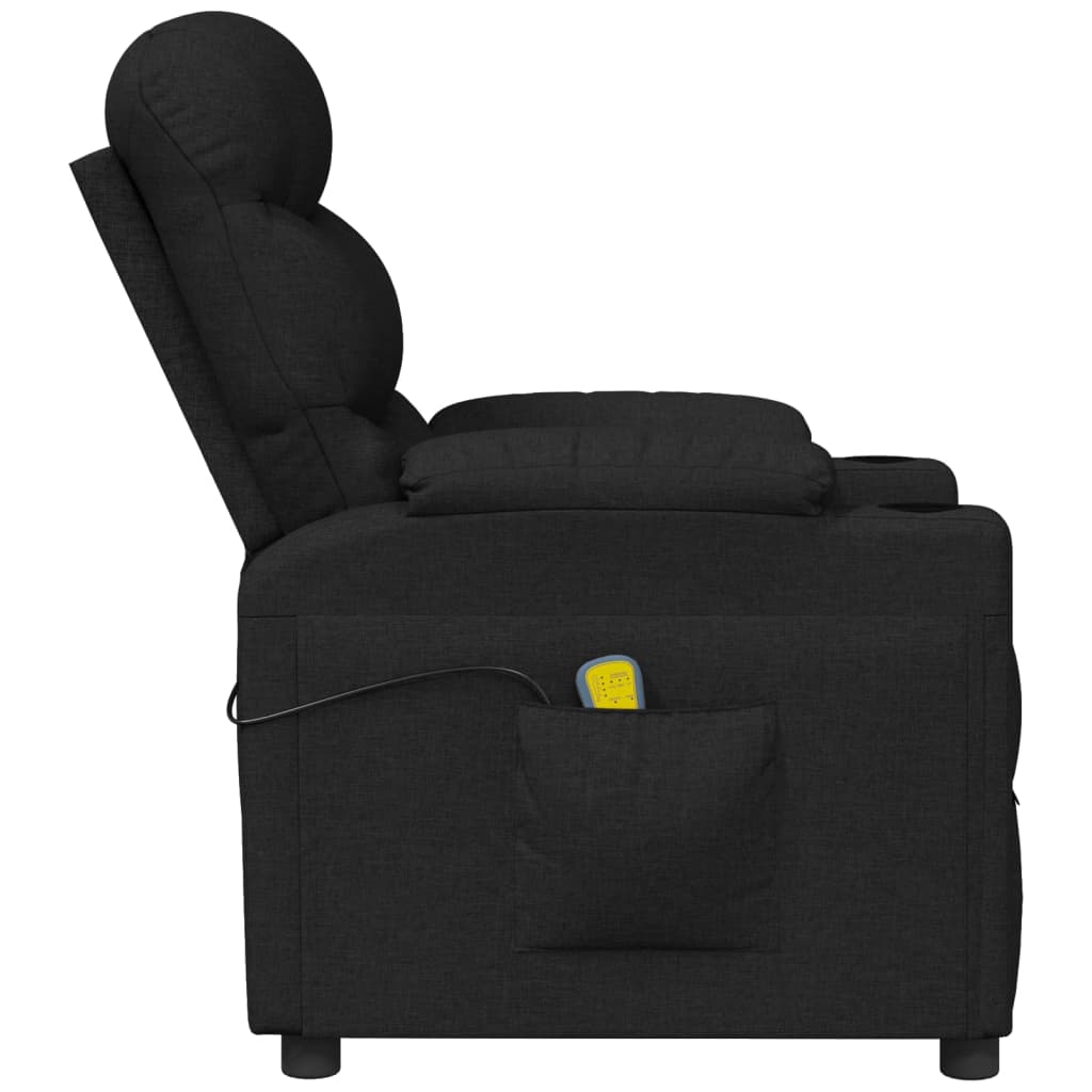 Massage Chair Black Fabric