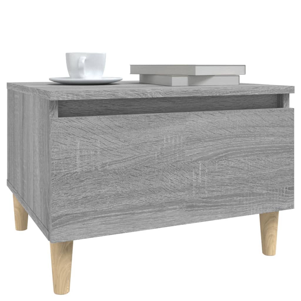 Side Table Grey Sonoma 50x46x35 cm Engineered Wood
