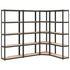 5-Layer Shelves 4 pcs Anthracite Steel&Engineered Wood