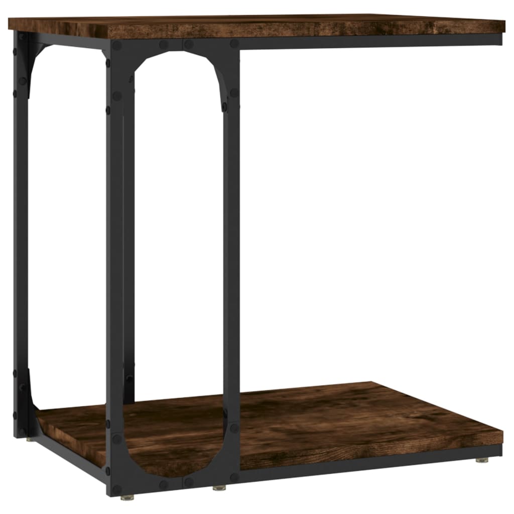 Side Table Smoked Oak 50x35x52 cm Engineered Wood