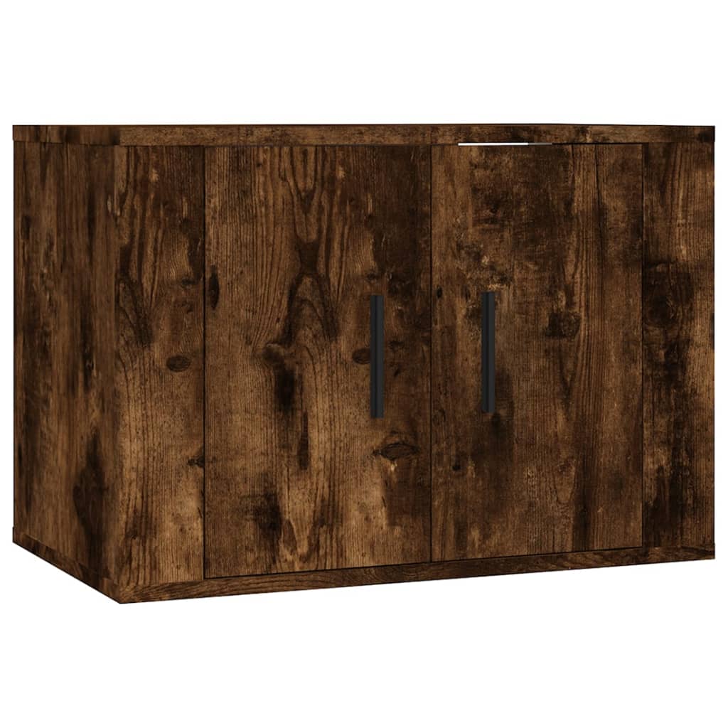5 Piece TV Cabinet Set Smoked Oak Engineered Wood