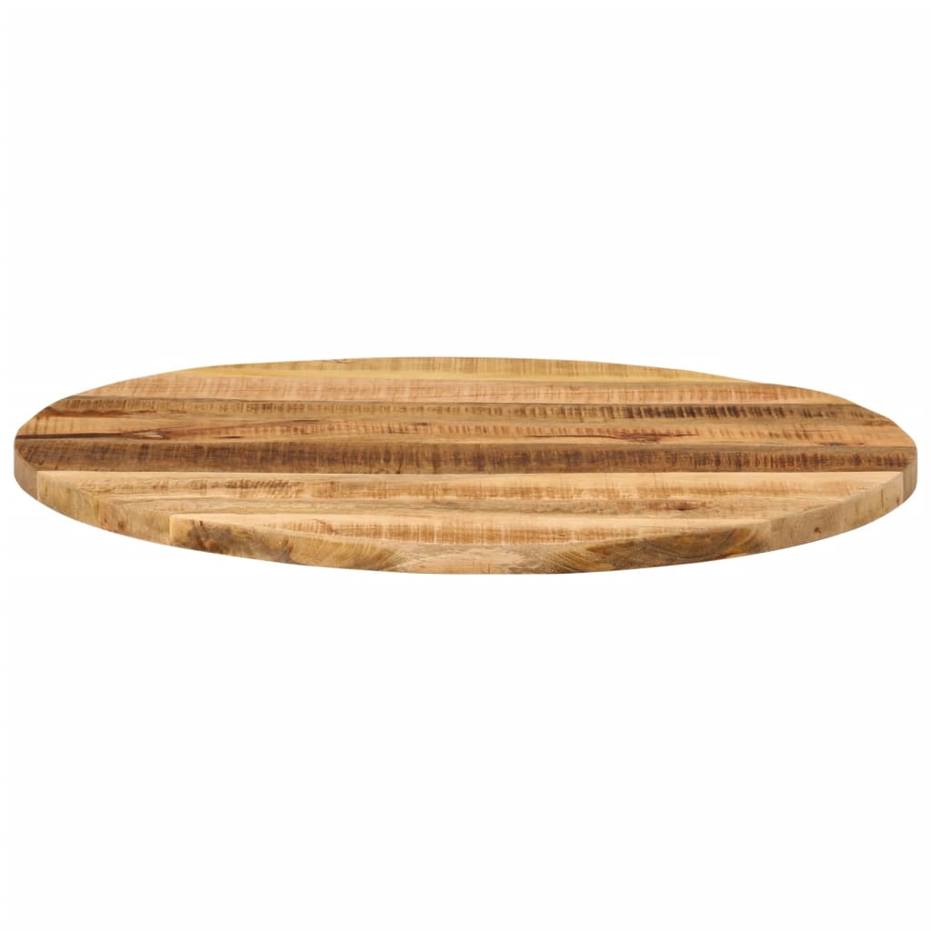 Table Top Ø 70x2.5 cm Round Solid Wood Rough Mango