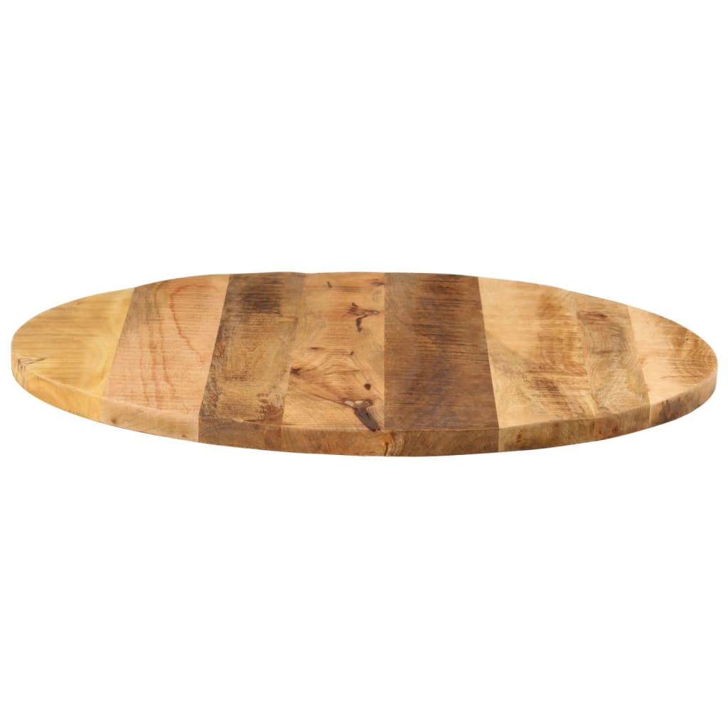 Table Top Ø 70x2.5 cm Round Solid Wood Rough Mango