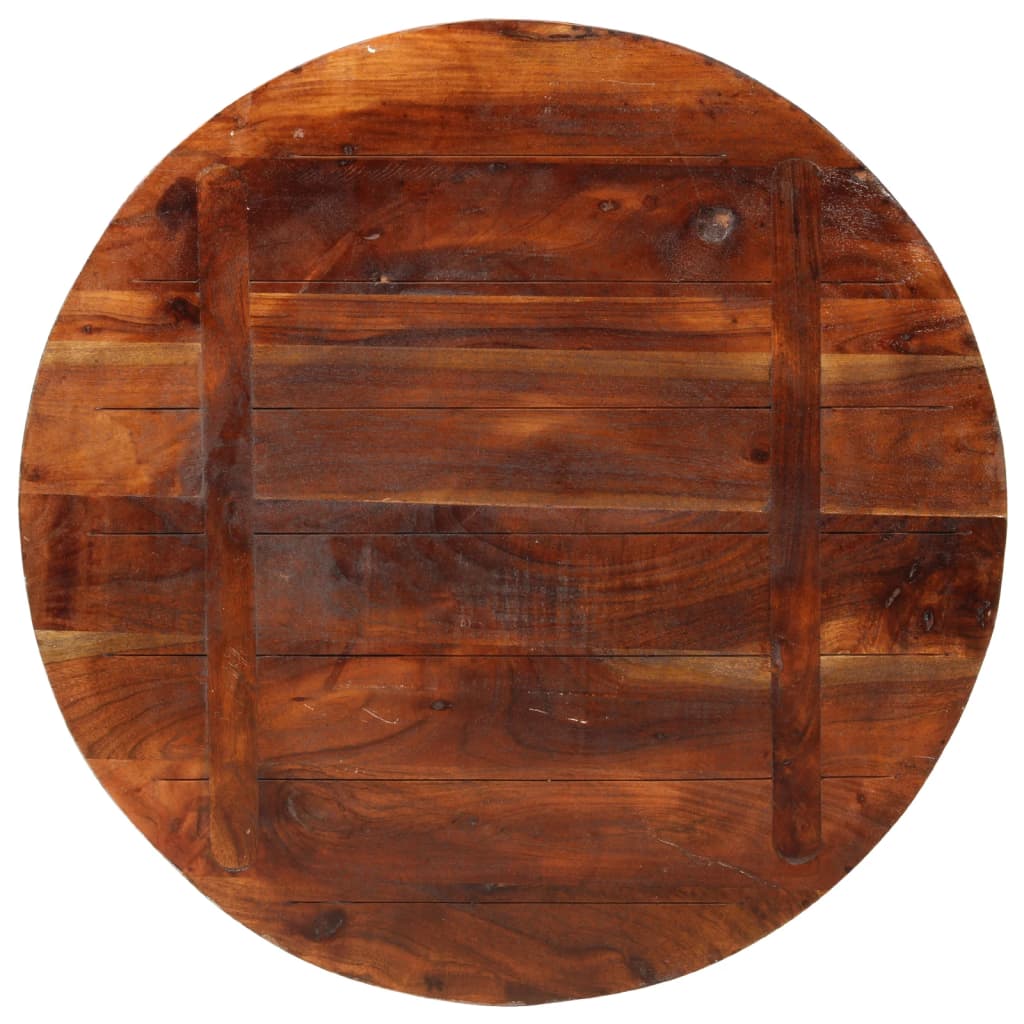 Table Top Ø 70x2.5 cm Round Solid Wood Reclaimed