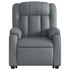 Electric Stand up Massage Recliner Chair Grey Faux Leather