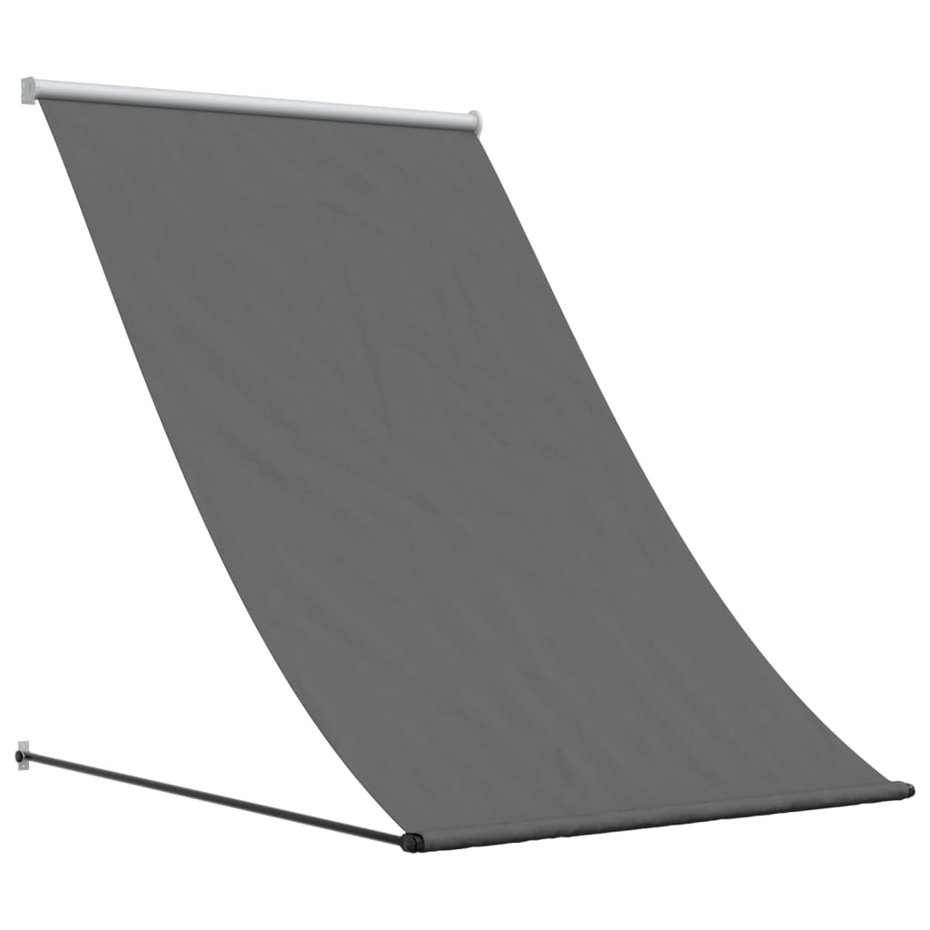 Retractable Awning Anthracite 100x150 cm Fabric and Steel
