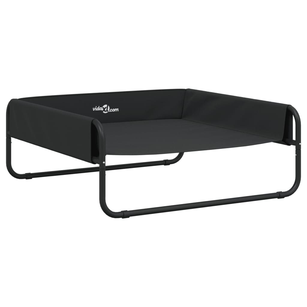 Elevated Dog Bed Anthracite Oxford Fabric and Steel