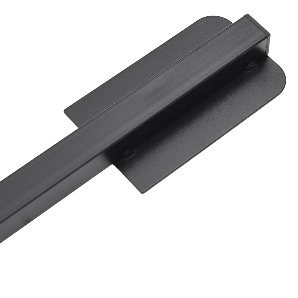 Parasol Base Foldable for Ø38/48 mm Pole Glossy Black Steel