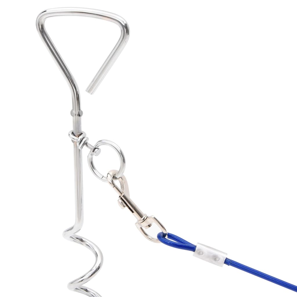 Dog Tie Out Cable with Ground Stake 3 m