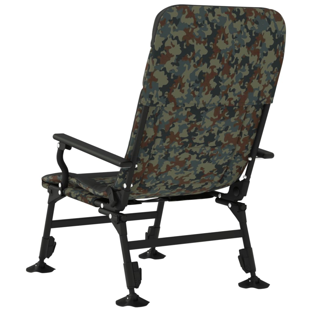 Fishing Chair with Armrest Foldable Camouflage