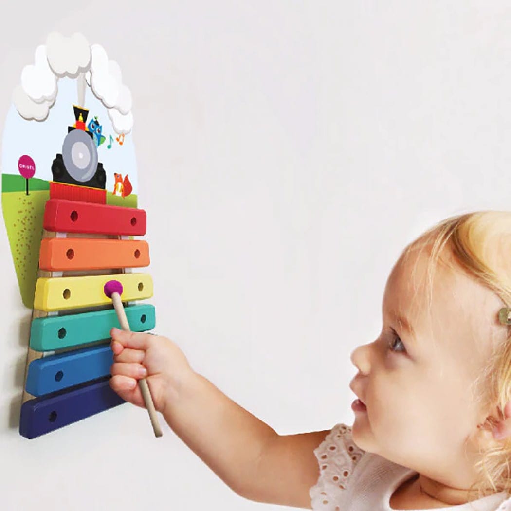 VertiPlay Wall Toy:  Musical Rail Track Xylophone