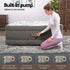 Air Mattress Queen Inflatable Bed 46cm Airbed Decorated Surface Grey