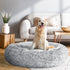 i.Pet Pet Bed Dog Cat 90cm Large Calming Soft Plush Light Charcoal