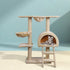 Cat Tree 100cm Tower Scratching Post Scratcher Condo House Trees Bed Beige