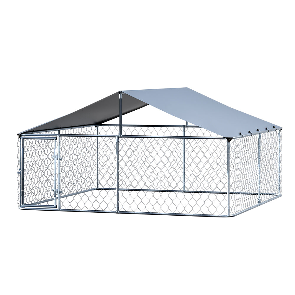 Dog Kennel Large House XXL Pet Run Cage Puppy Outdoor Enclosure With Roof