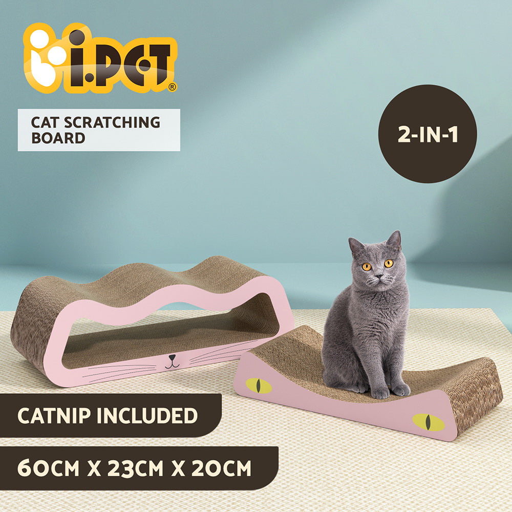 Cat Scratching Board Scratcher Cardboard Kitten Indoor Climbing Pad Catnip