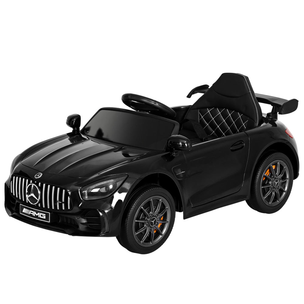 Kids Electric Ride On Car  AMG GTR Licensed Toy Cars Remote Black