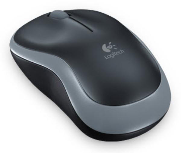 Wireless Mouse M185, 3 Button, Optical, 1000 DPI, USB Receiver, Scroll Wheel, Colour: Grey, 2.4GHz - Limited Stock