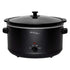 8L Slow Cooker (Black) Large Capacity Ceramic Pot, 300W