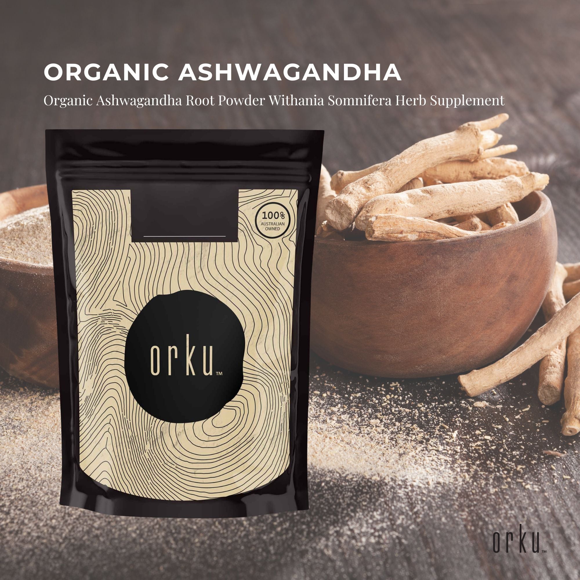1Kg Organic Ashwagandha Root Powder Withania Somnifera Herb Supplement