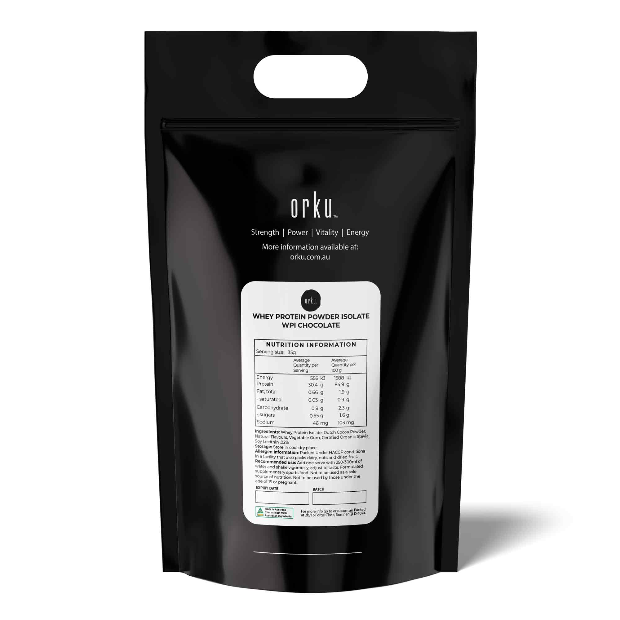 5Kg Whey Protein Powder Isolate - Chocolate Shake WPI Supplement