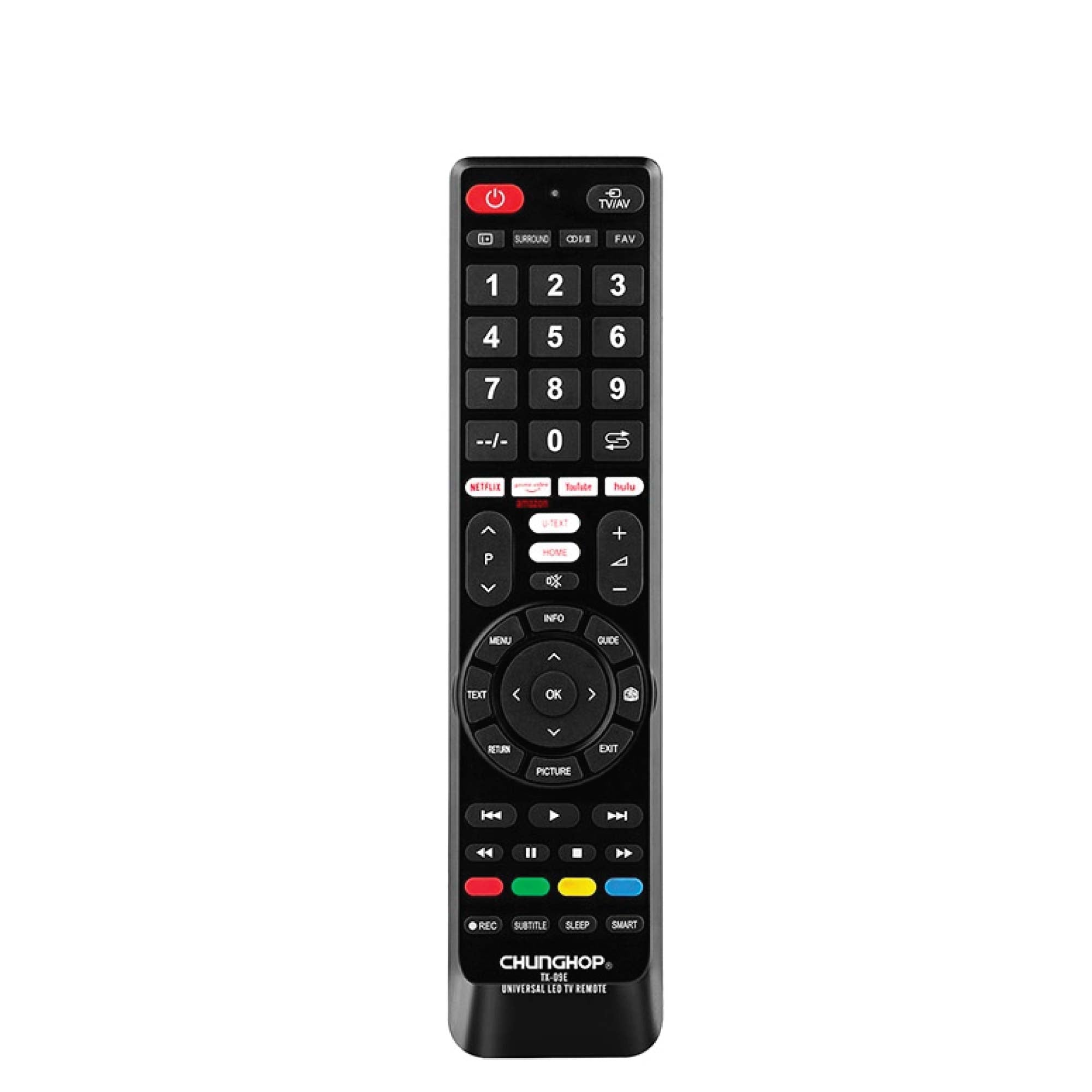 Universal TV Remote  TX-09E -3D For Smart TVs HDTV LED LCD