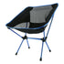 Ultralight Aluminum Alloy Folding Camping Camp Chair Outdoor Hiking Black