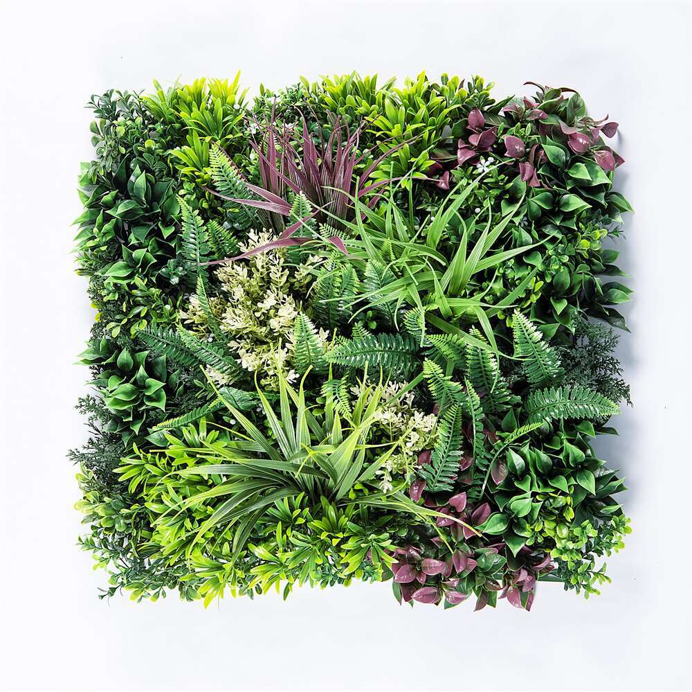 12 Artificial Plant Wall Grass Panels Vertical Garden Foliage Tile Fence 50X50 CM