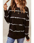 Abstract Striped Long Sleeve Sweatshirt - S