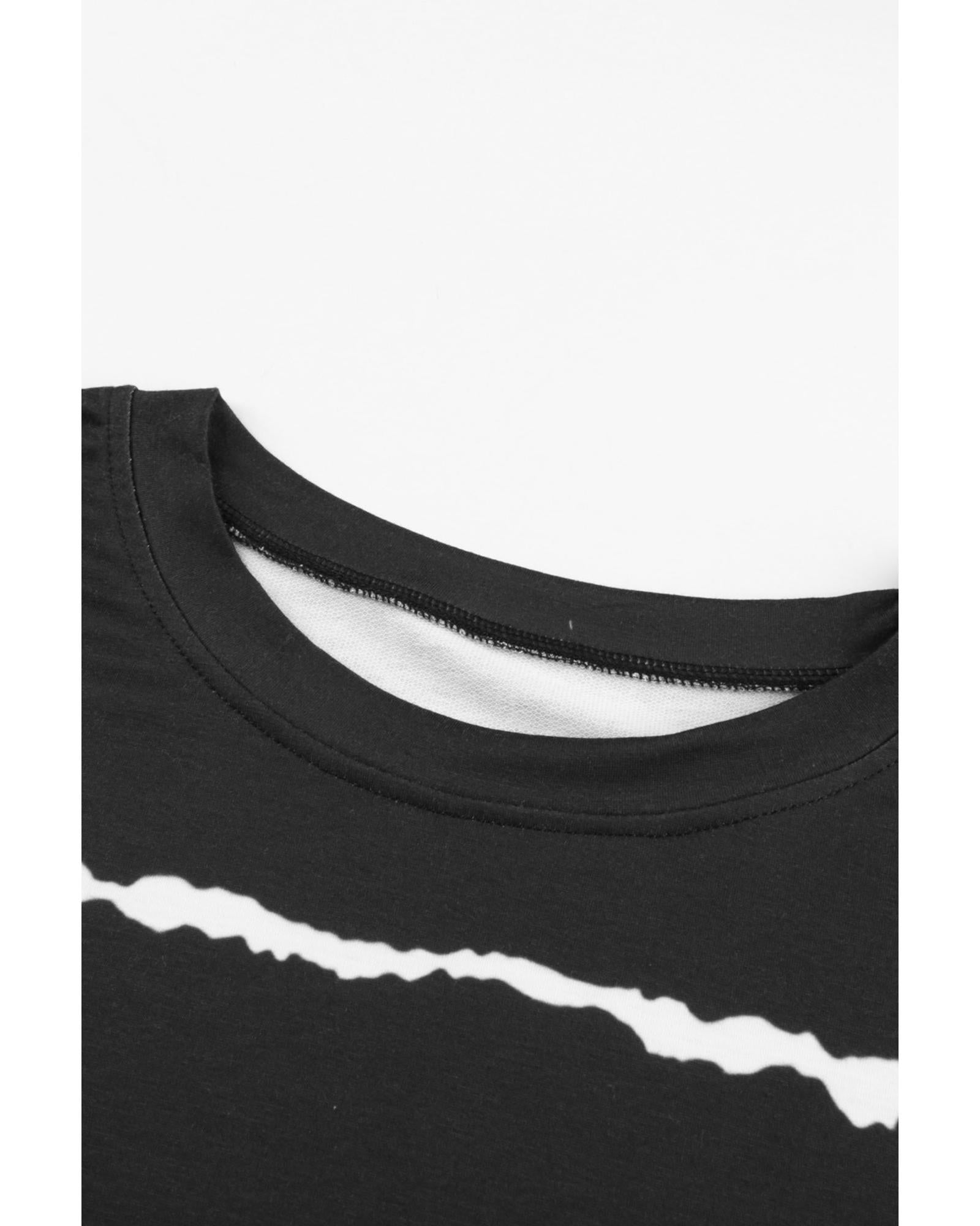 Azura Exchange Abstract Striped Long Sleeve Sweatshirt - S