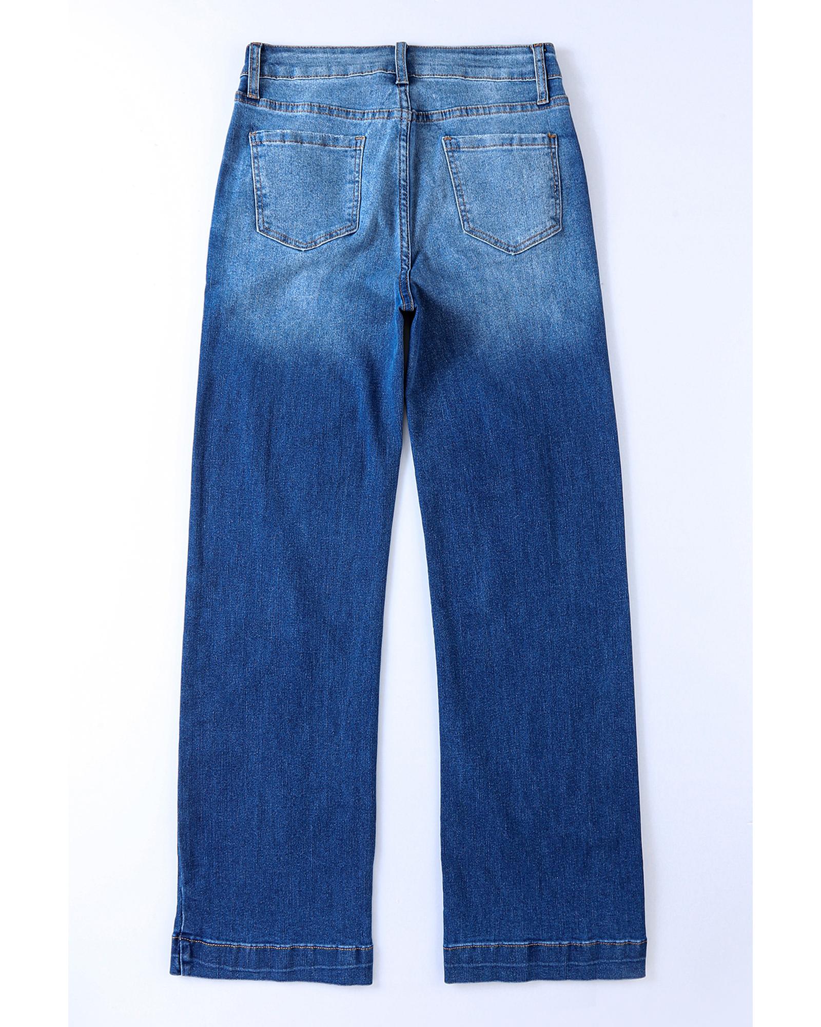Wide Leg High Rise Jeans - 16 US