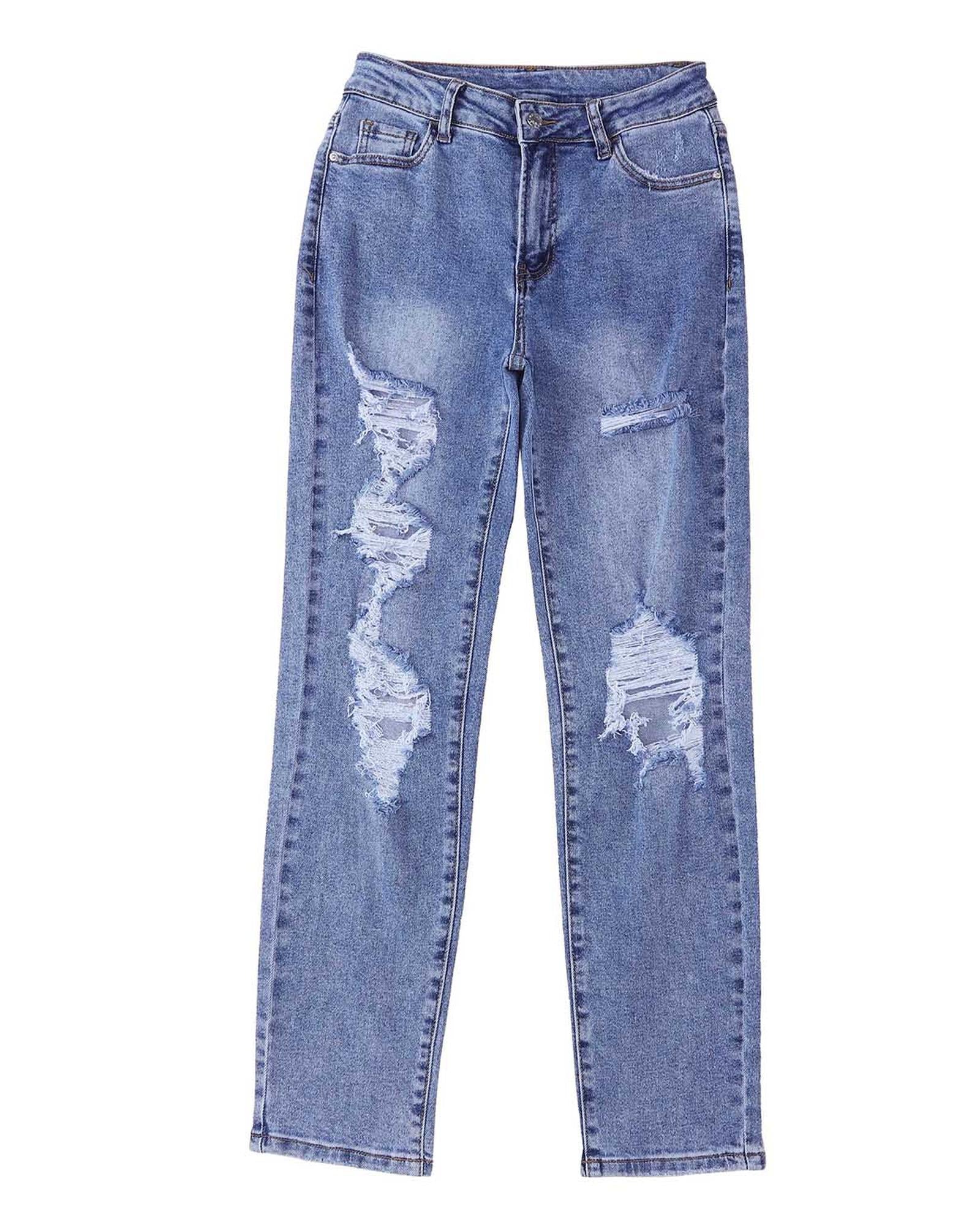 Destroyed Boyfriend Jeans - 10 US