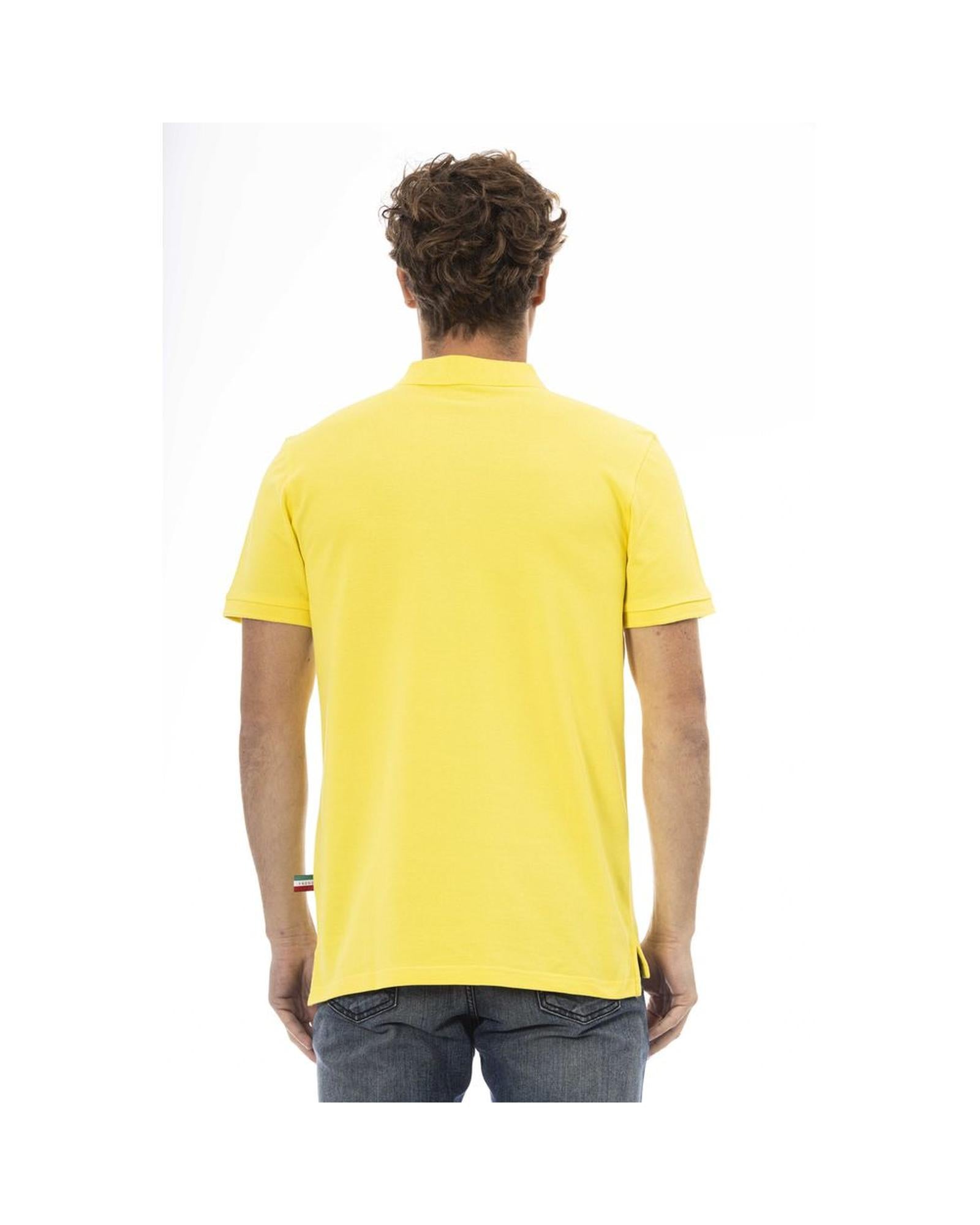Men's Yellow Cotton Polo Shirt - M