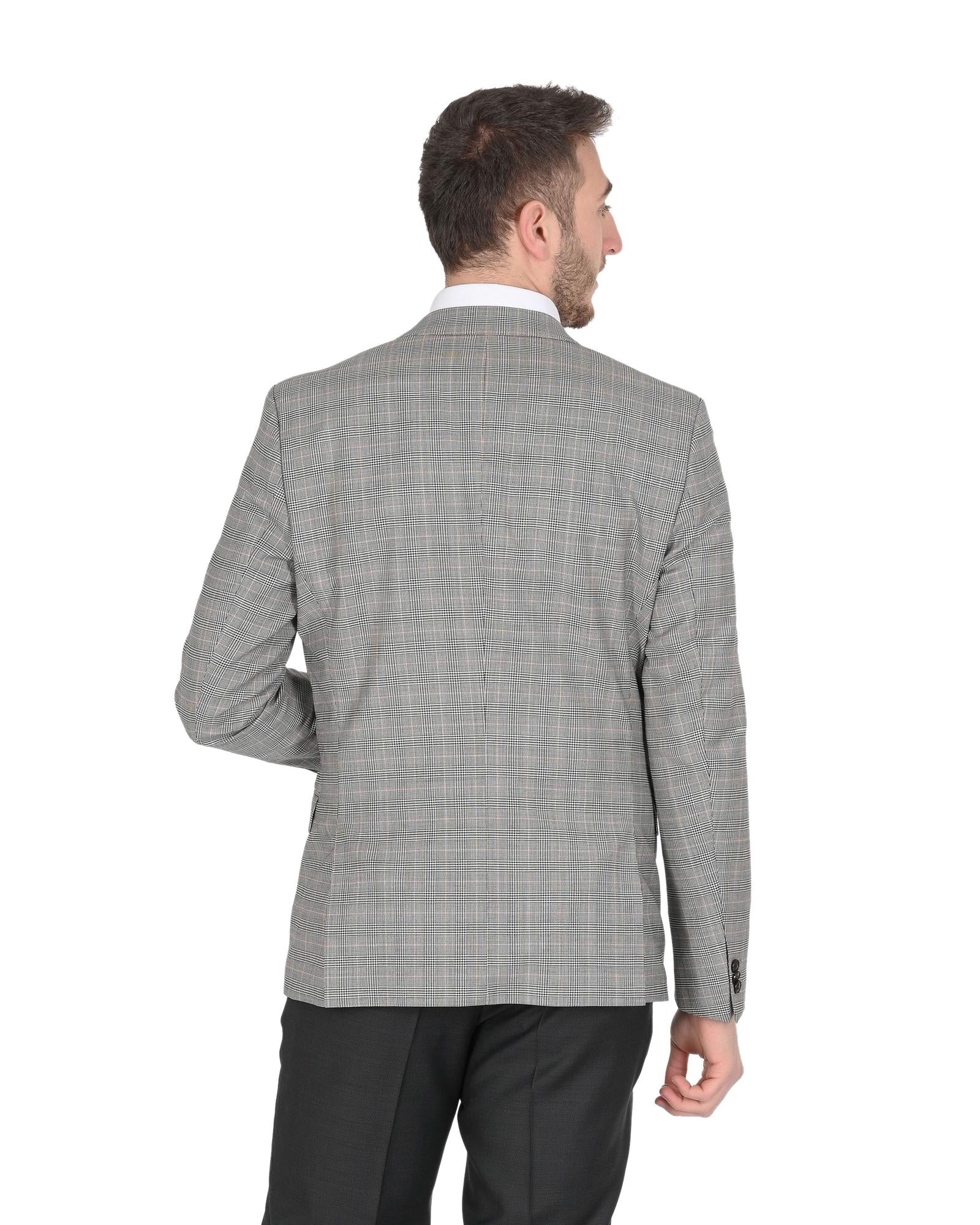 Men's Virgin Wool Blend Jacket in Grey - 48 EU