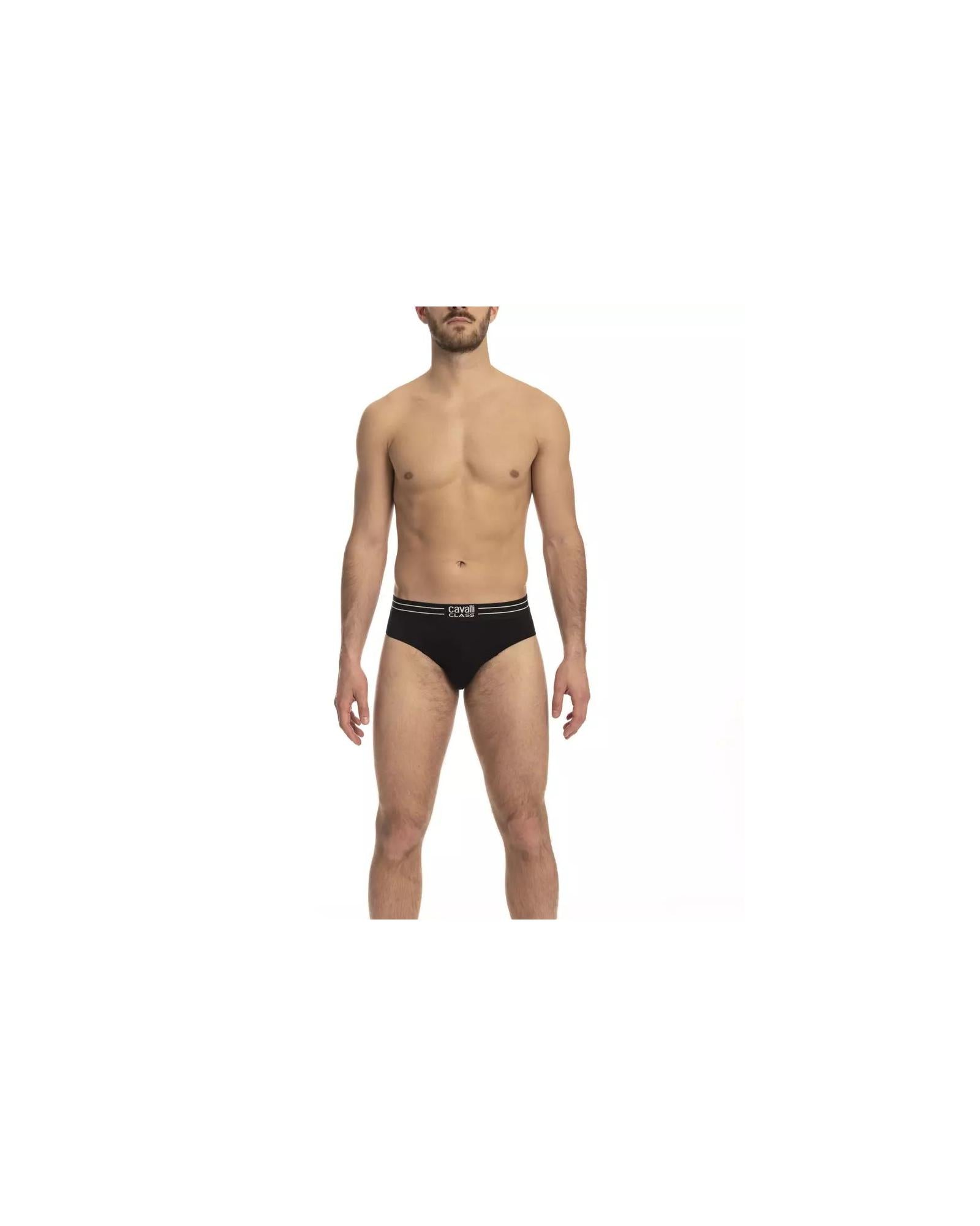 Men's Black Cotton Underwear - XL