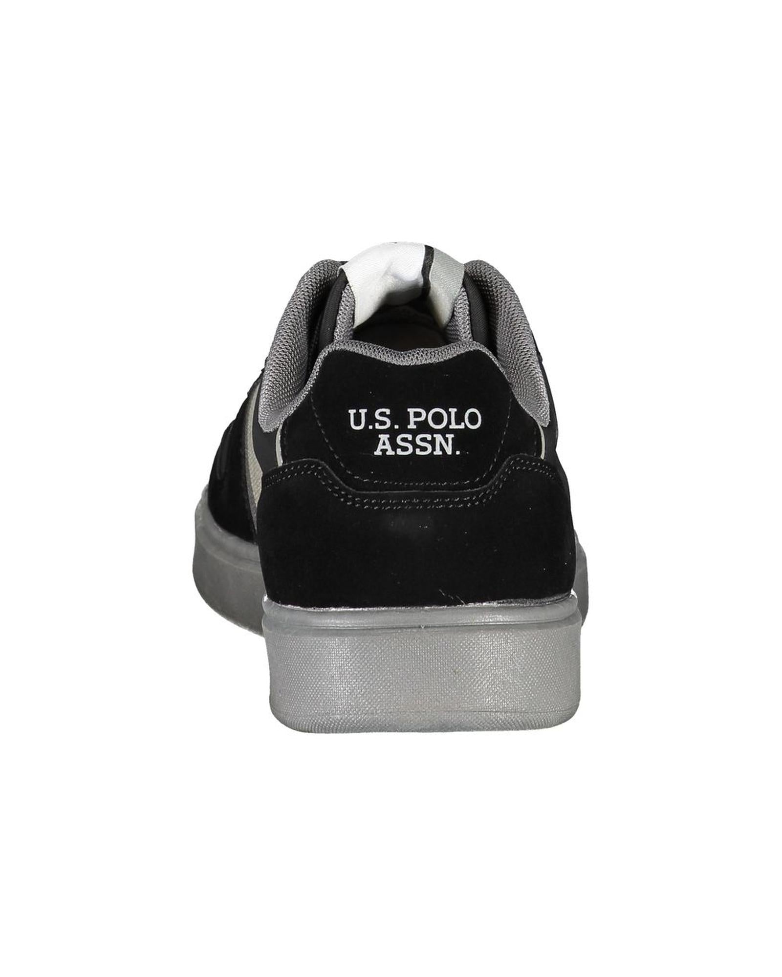 US POLO ASSN Men's Black Polyester Sneaker - 42 EU
